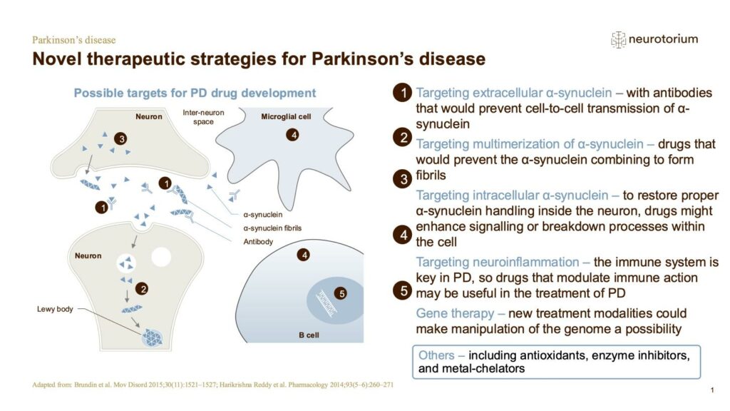 Novel therapeutic strategies for Parkinson’s disease